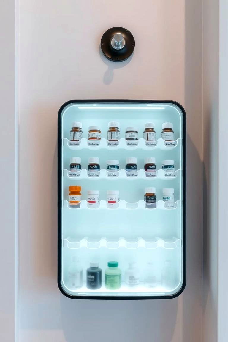 Wall Mounted Organizer - 24 Medicine Storage Ideas