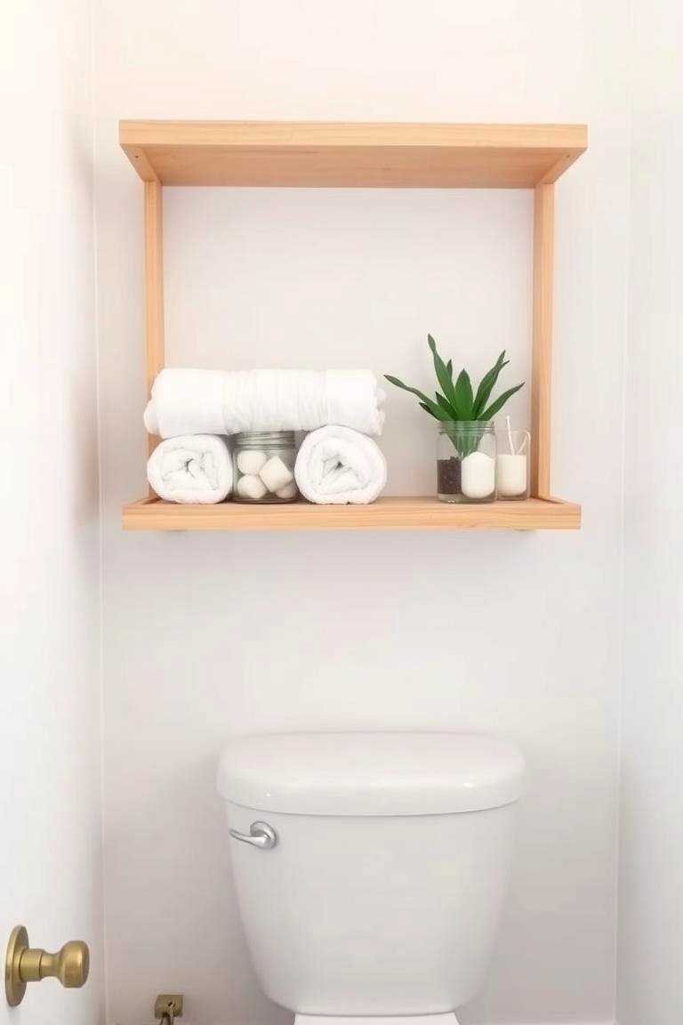 Wall Mounted Shelves - 24 Over Toilet Storage Ideas