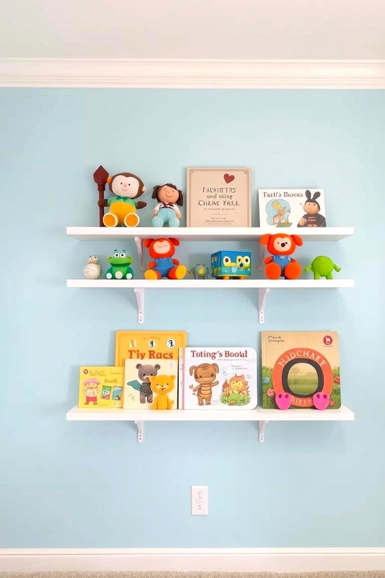 Wall Mounted Shelves for Display and Storage - 24 Toy Storage Ideas