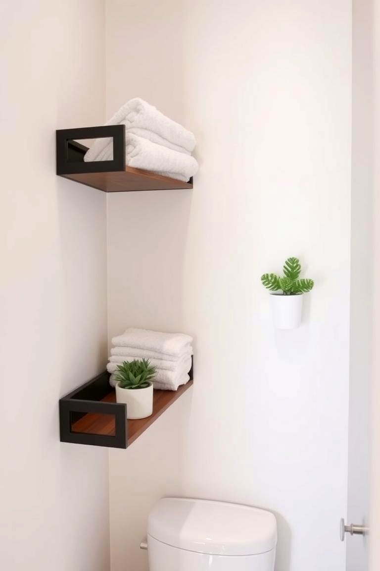 Wall Mounted Shelves - 24 Bathroom Furniture Ideas