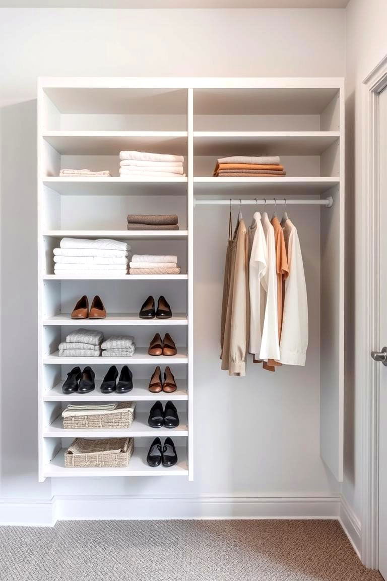 Wall Mounted Shelving Unit - 24 Open Closet Ideas