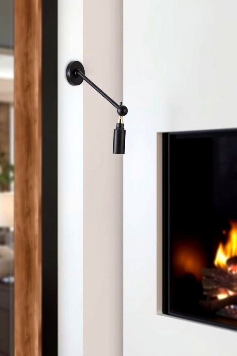 Wall Mounted Swing Arm Sconce - 24 Fireplace Sconces Ideas