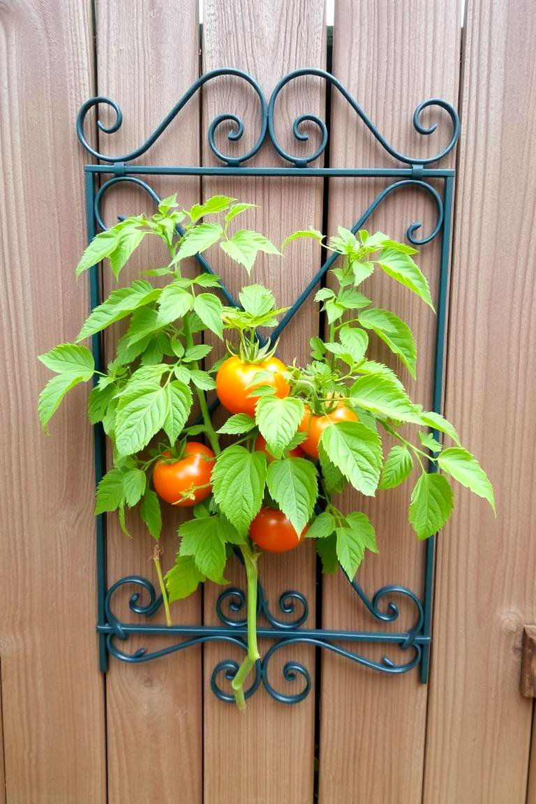 Wall Mounted Trellis - 24 Tomato Trellis Ideas