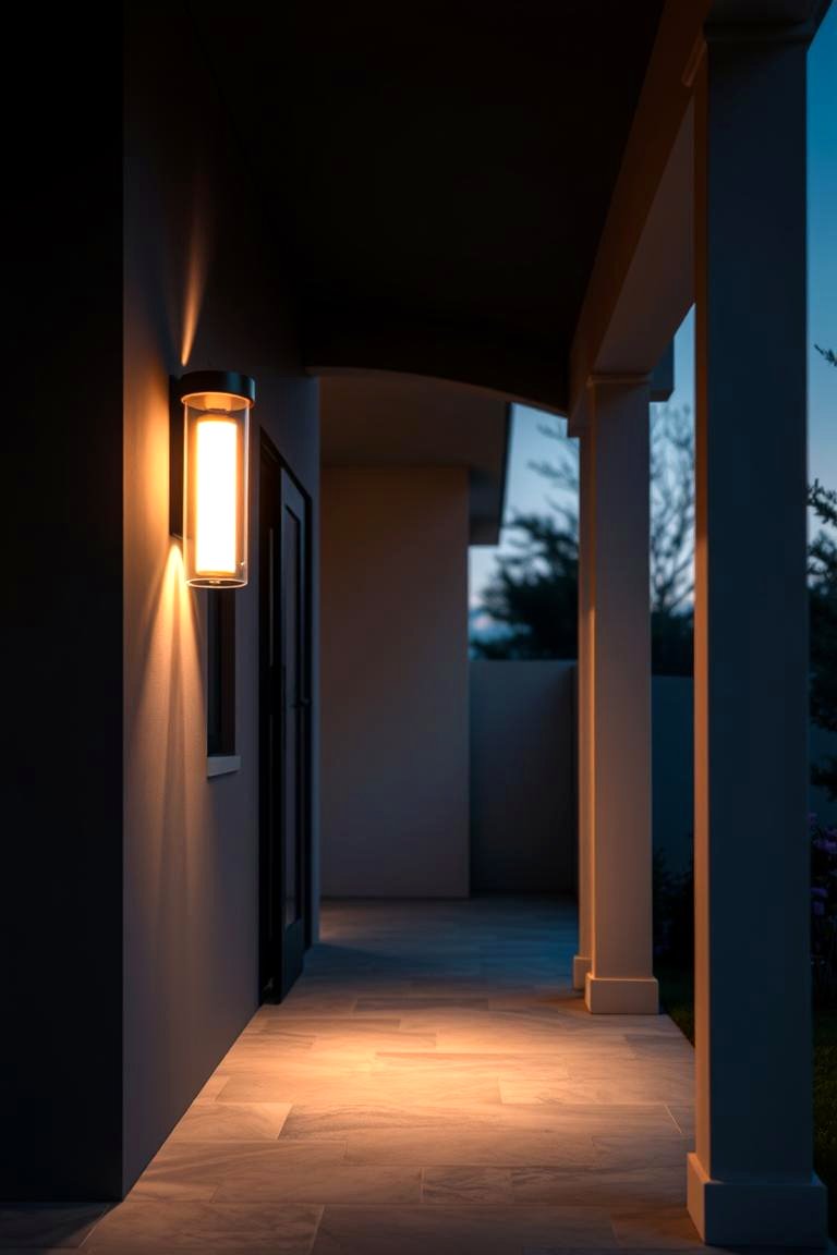 Wall Mounted Up and Down Lights - 24 Front Porch Lighting Ideas