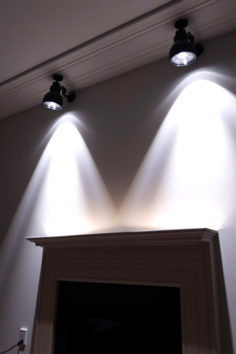 Wall Mounted Uplights - 24 Fireplace Mantel Lighting Ideas
