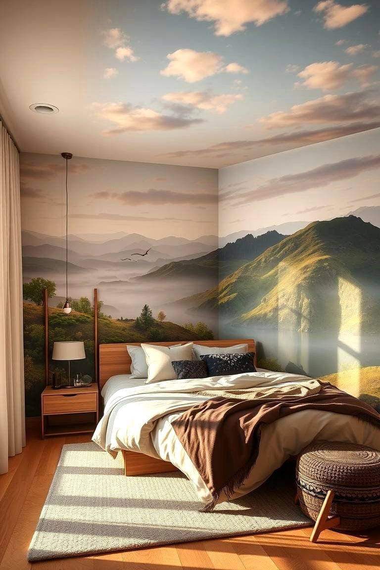 Wall Murals - 24 Bedroom Wall Decor Ideas