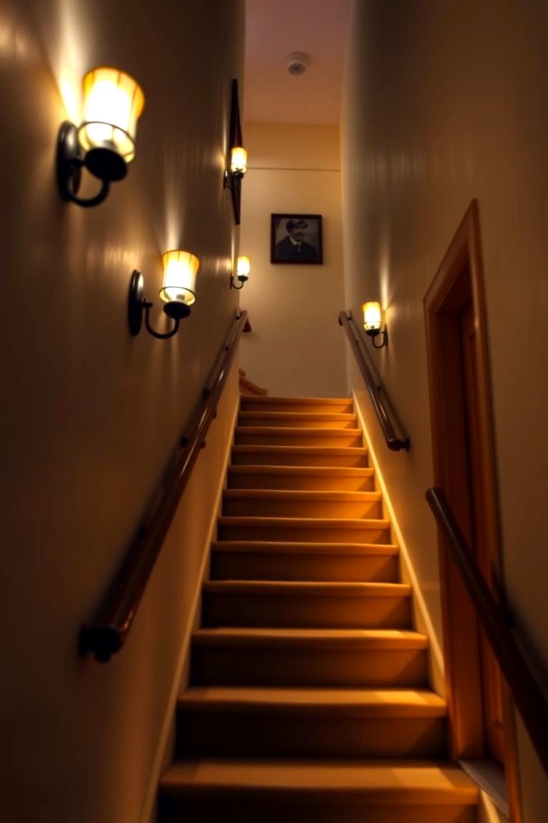 Wall Sconce Stair Lighting - 24 Staircase Lighting Ideas