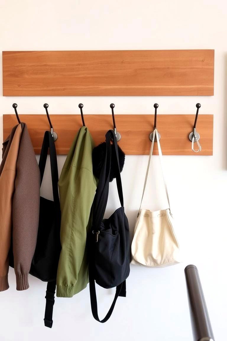 Wall mounted Coat Hooks - 24 Cubicle Decor Ideas