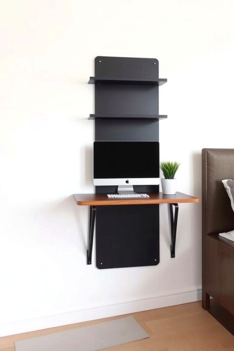Wall mounted Desks - 24 Studio Apartment Ideas