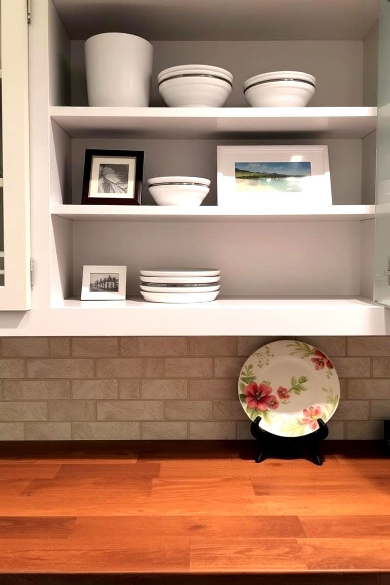 Walls That Wow Displaying Your Favorite Artwork - 24 Open Shelving Kitchen Ideas