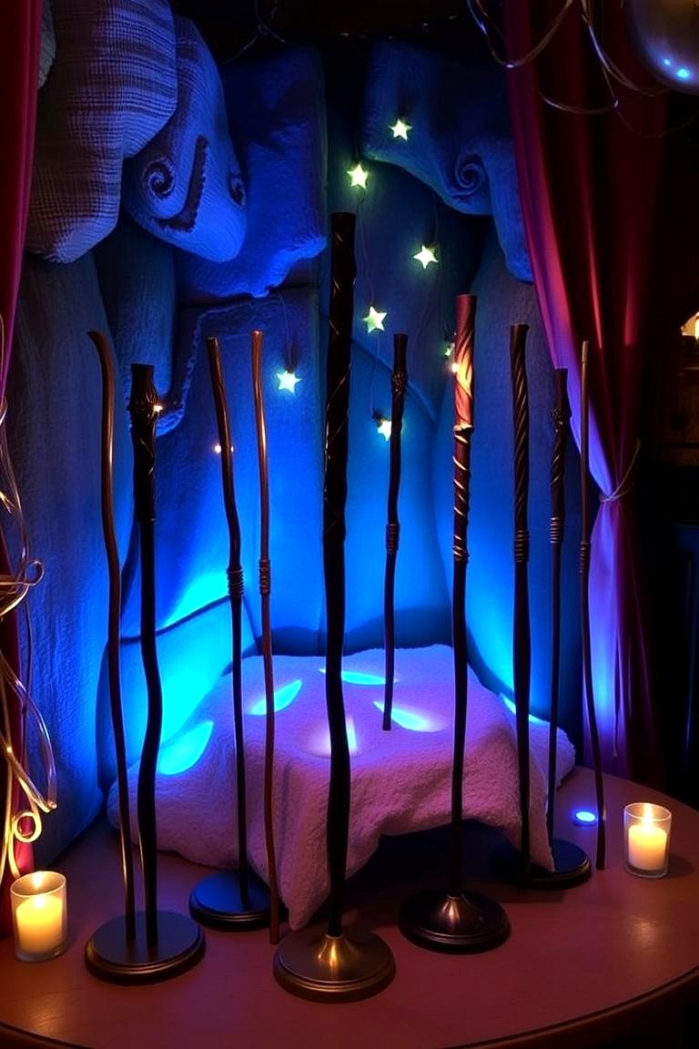 Wand Display Stand - 24 Harry Potter Bathroom Ideas