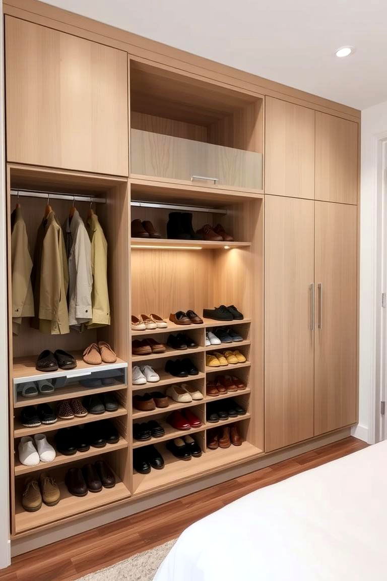 Wardrobe with Built in Shoe Racks - 24 Built-in Wardrobes Ideas