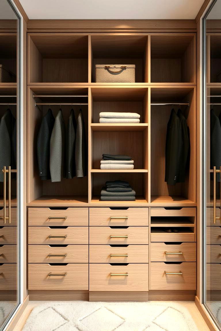 Wardrobe with Drawer Integration - 24 Built-in Wardrobes Ideas