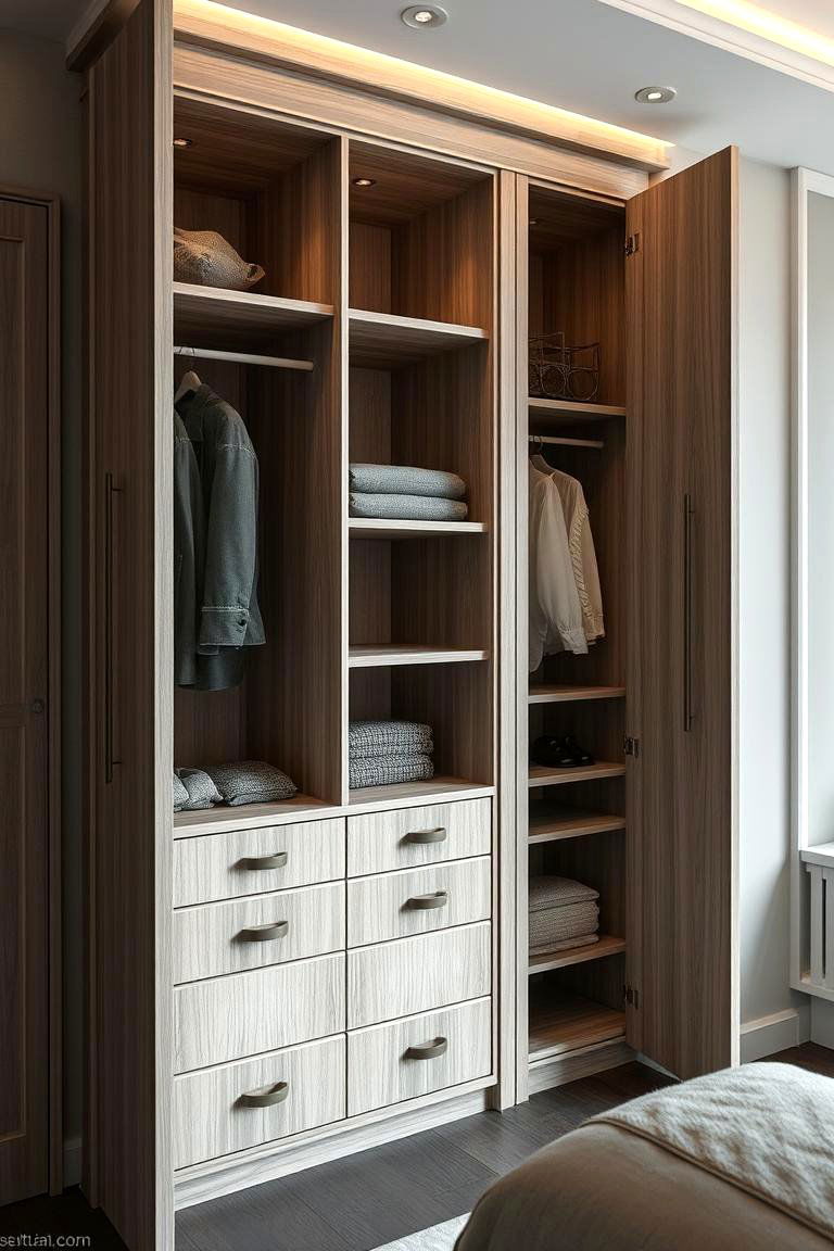 Wardrobe with Hidden Compartments - 24 Built-in Wardrobes Ideas
