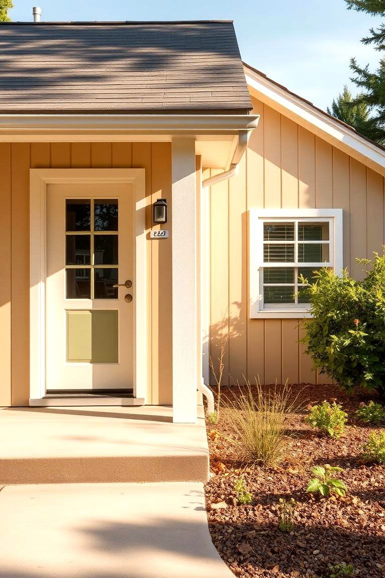 Warm Beige Board and Batten Siding - 24 Board and Batten Siding Colors