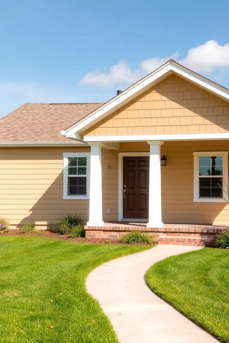 Warm Beige Siding - 24 House Siding Colors