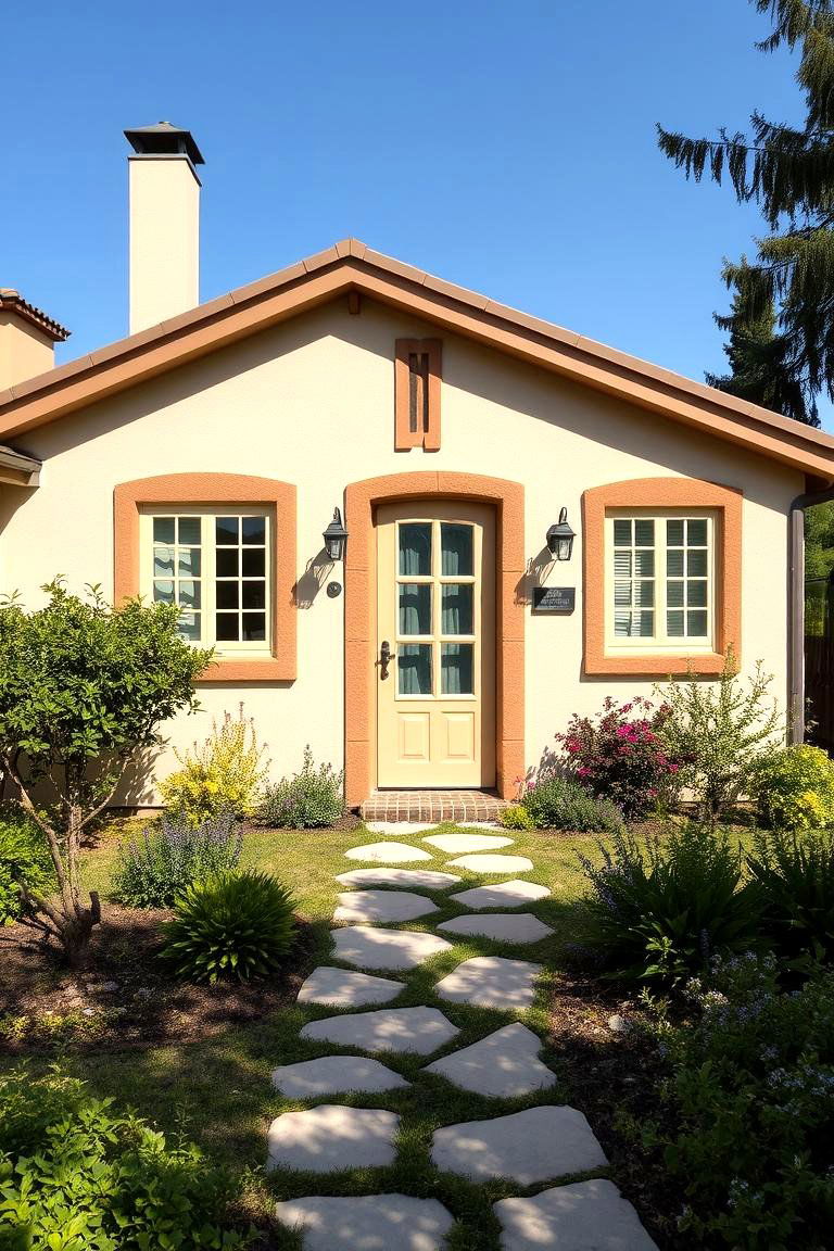 Warm Beige and Soft Brown for Comfort - 24 Exterior House Color Schemes With Sage Green Siding