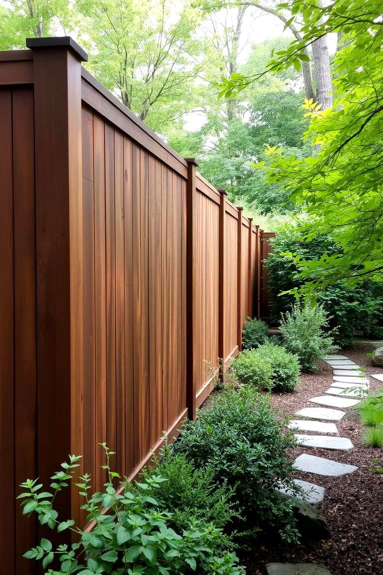 Warm Brown for a Natural Earthy Vibe - 24 Fence Paint Colours