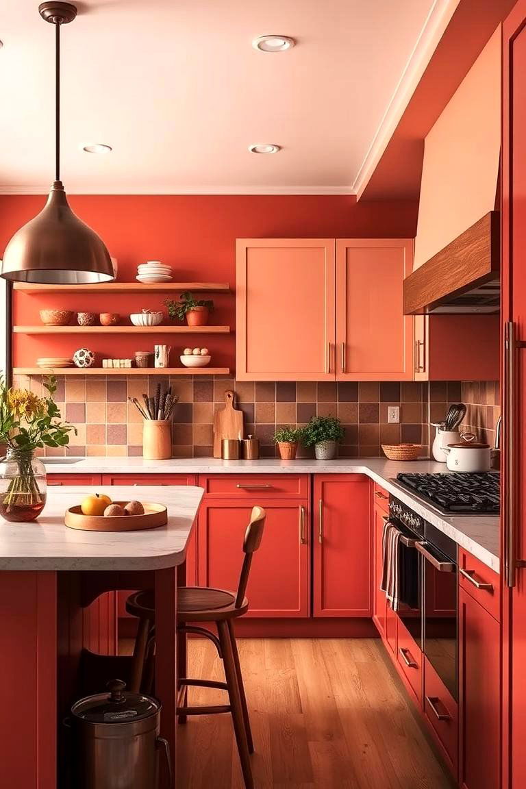 Warm Color Palette Designs - 24 Cozy Kitchen Ideas