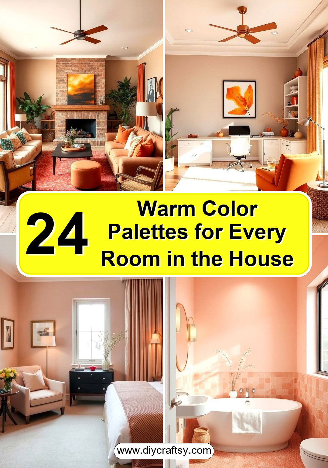 Warm Color Palettes for Every Room in the House