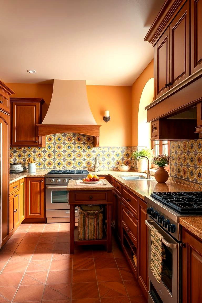 Warm Color Palettes - 24 Spanish Style Kitchen Ideas