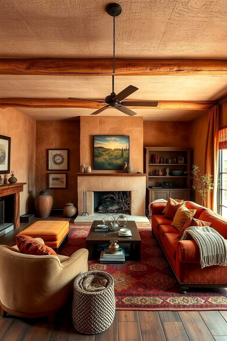 Warm Earthy Palette Designs - 24 Spanish Style Living Room Ideas