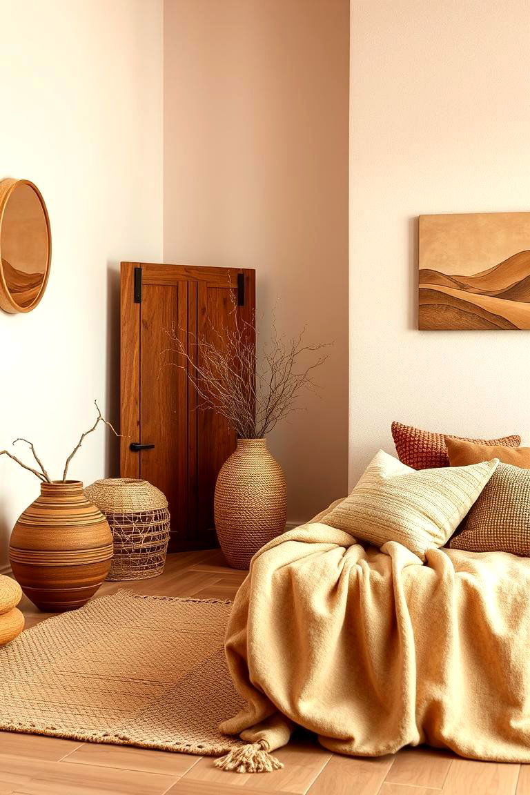 Warm Earthy Tones - 24 Cabin Bedroom Ideas