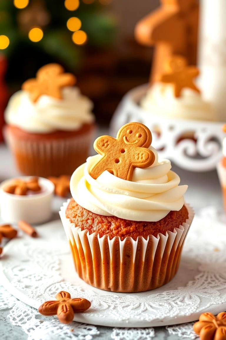 Warm Gingerbread Spice Magic - 24 Wedding Cupcake Ideas
