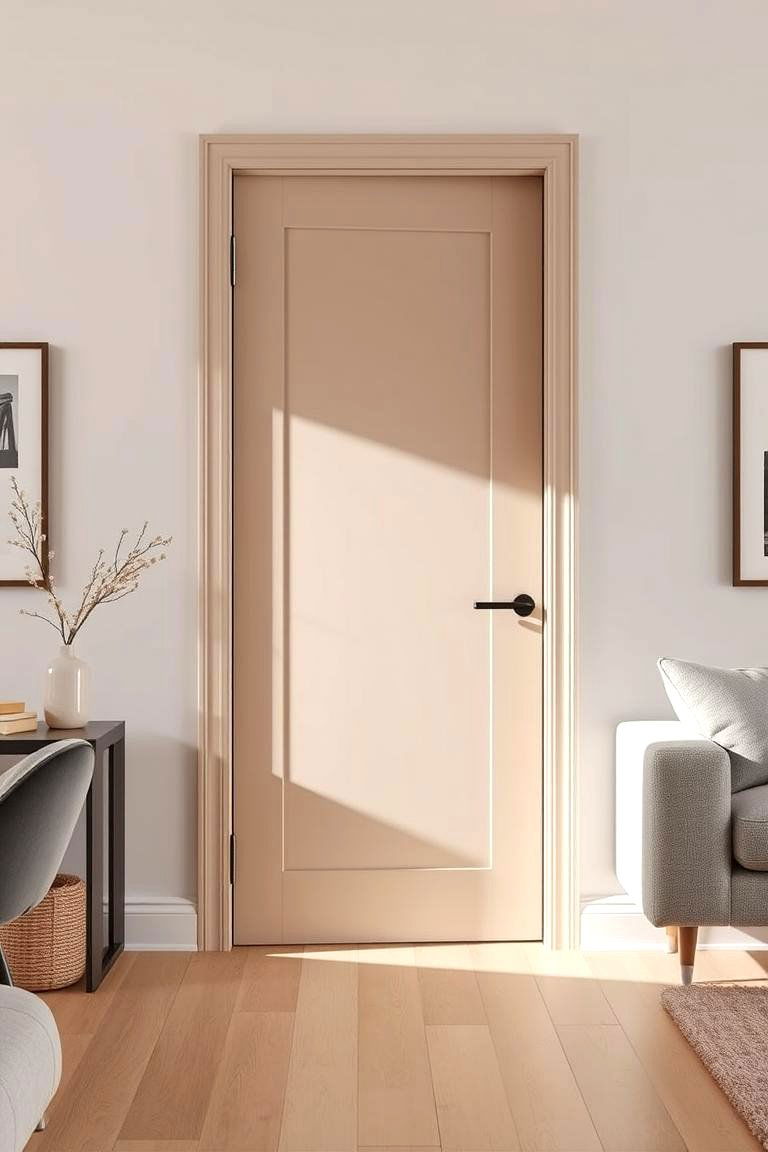 Warm Greige - 24 Interior Door Color Ideas