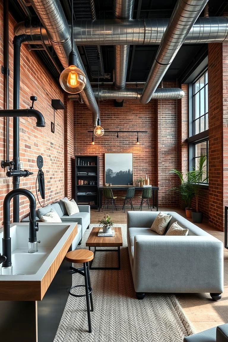 Warm Industrial Chic - 24 Penthouse Design Ideas