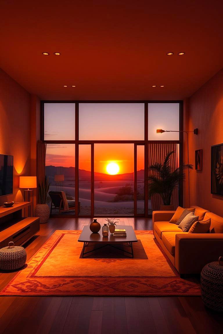 Warm Lighting Ambiance - 24 Southwest Living Room Ideas