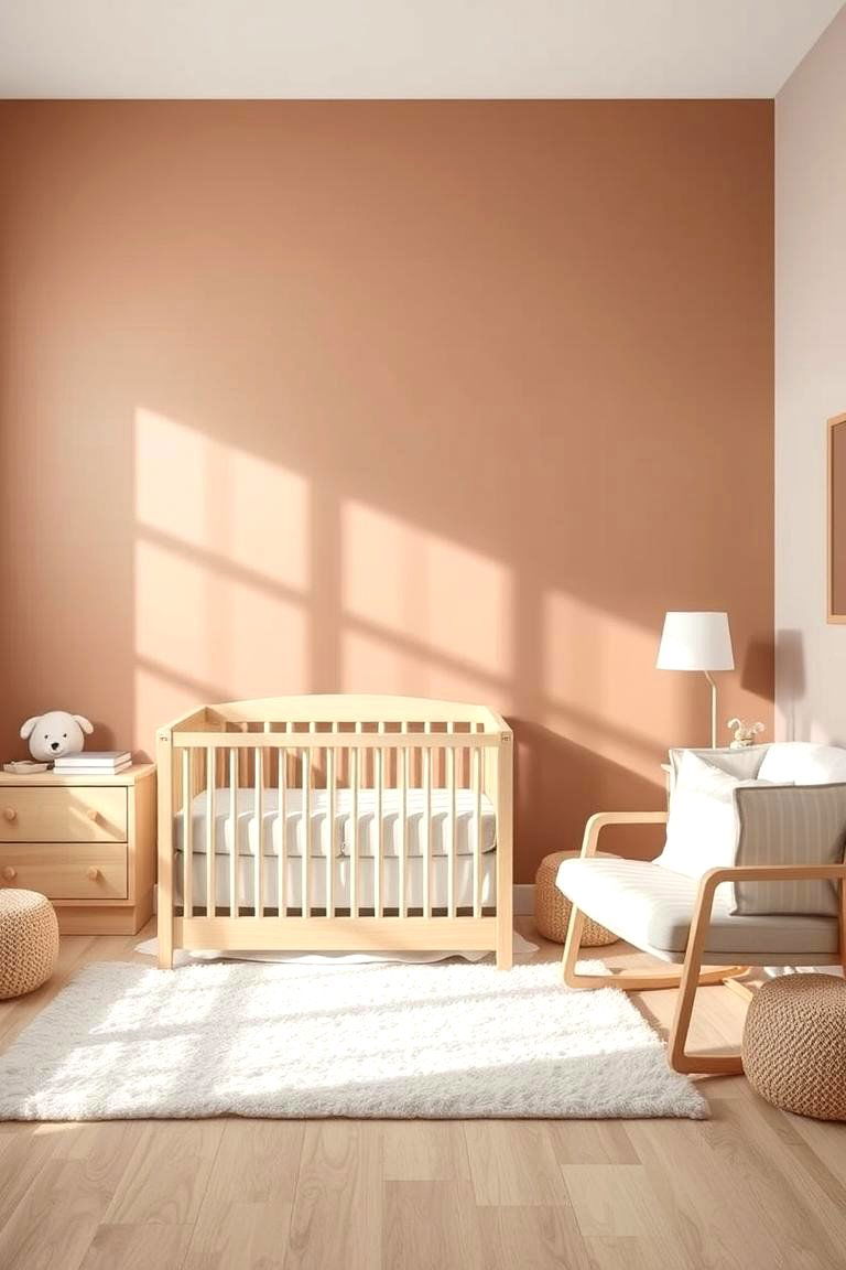 Warm Taupe Accent Walls - 24 Neutral Nursery Ideas