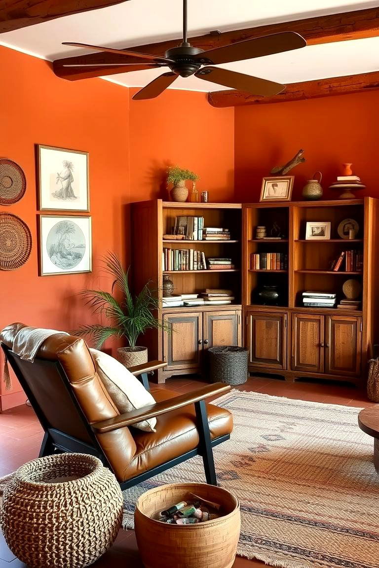 Warm Terracotta - 24 Living Room Paint Colors