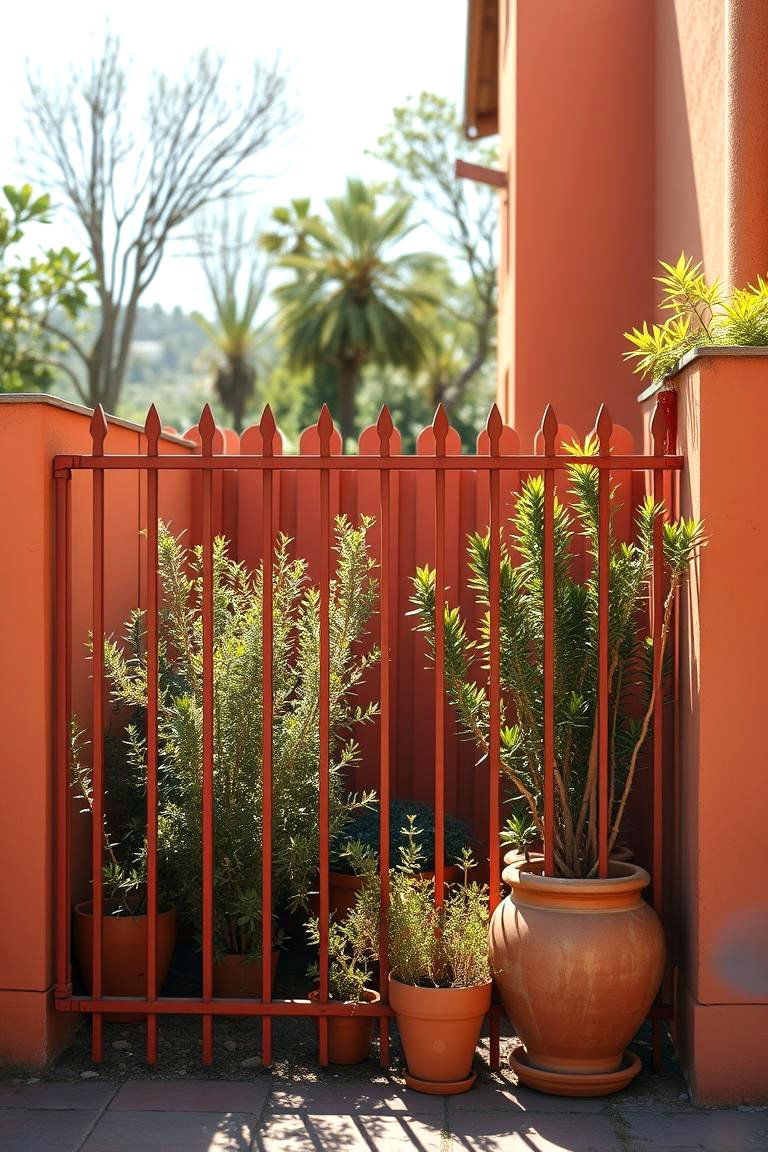 Warm Terracotta - 24 Garden Fence Colour Ideas