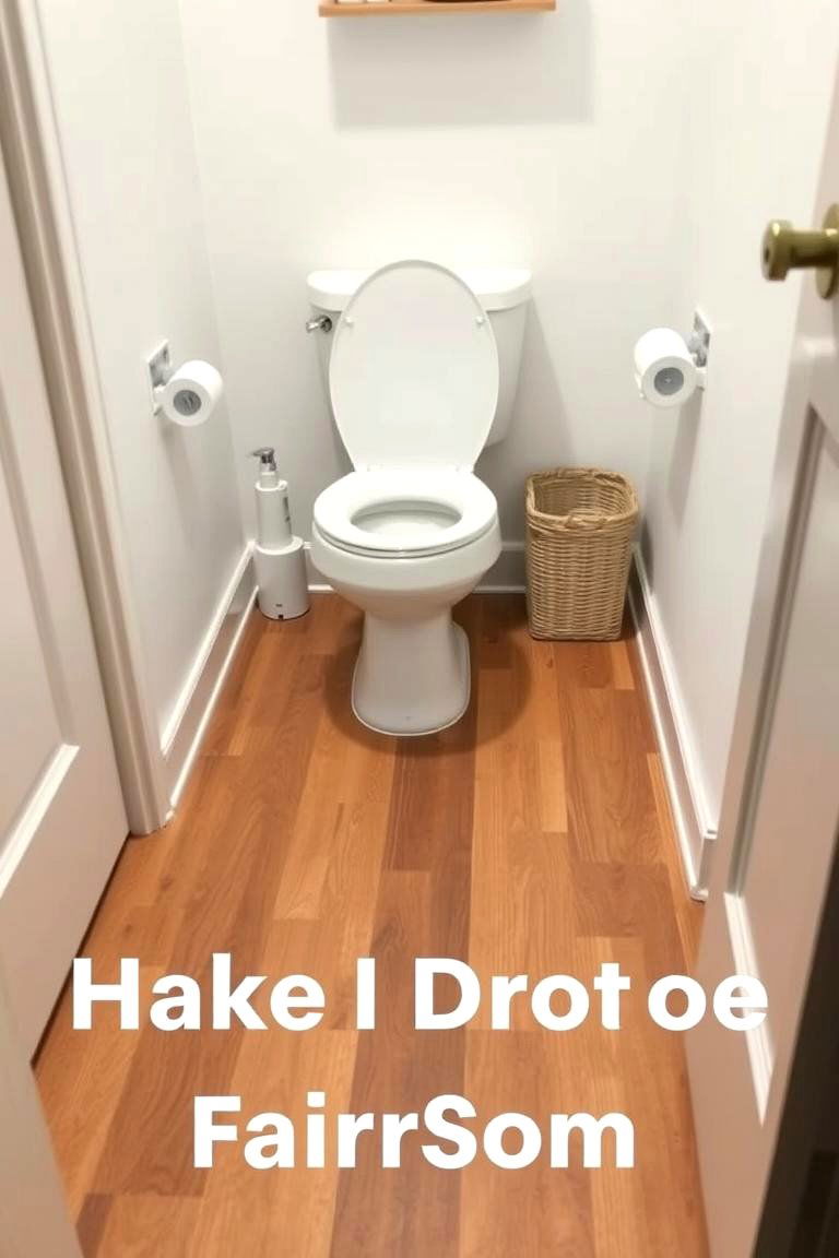 Warm Vinyl Plank - 24 Small Bathroom Flooring Ideas