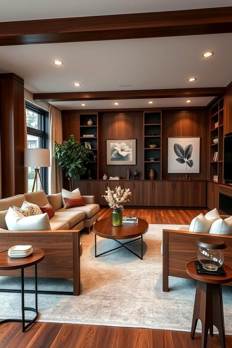 Warm Walnut Woods - 27 1927s Living Room Design Ideas