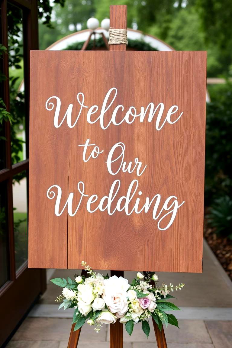 Warm Welcome Sign - 24 Wedding Sign Ideas
