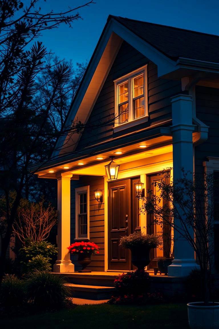 Warm White Soffit Lights for Cozy Evenings - 24 Soffit Lighting Ideas