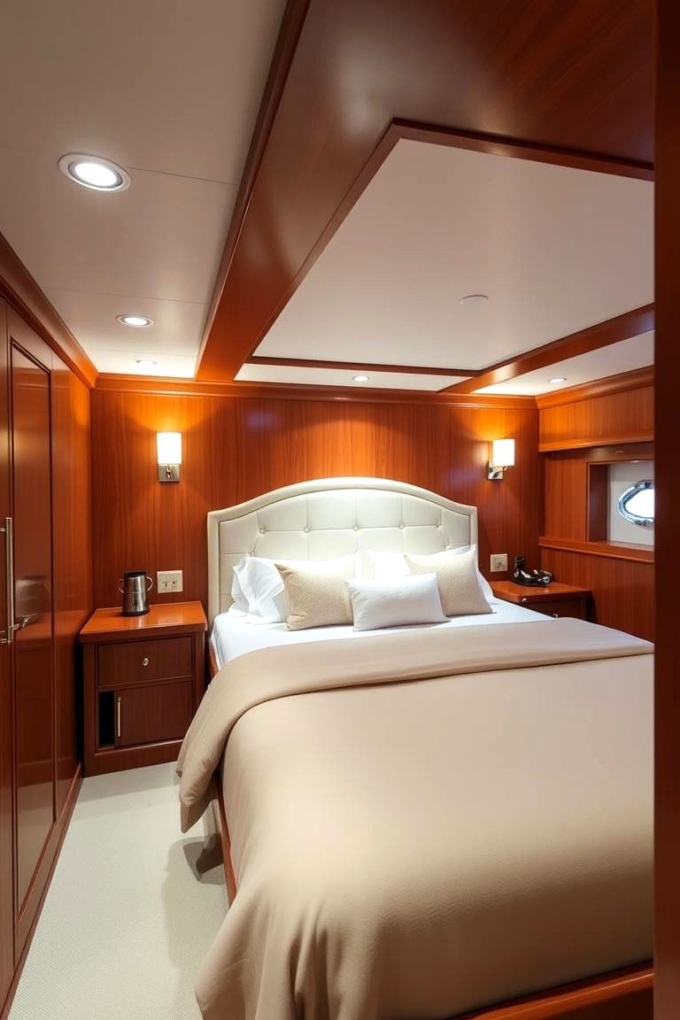 Warm Wood Paneling for a Cozy Ambiance - 24 yacht bedroom ideas