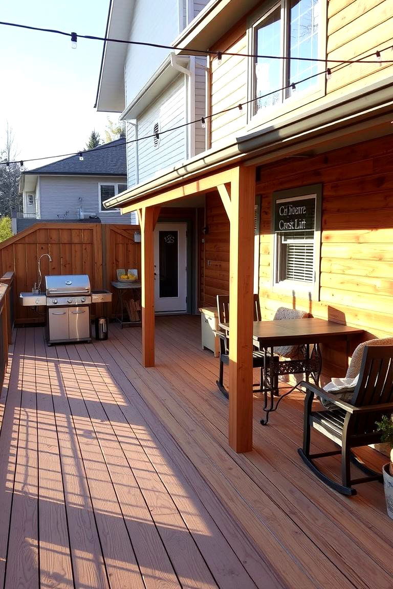 Warm Wooden Decking - 24 Patio Flooring Ideas