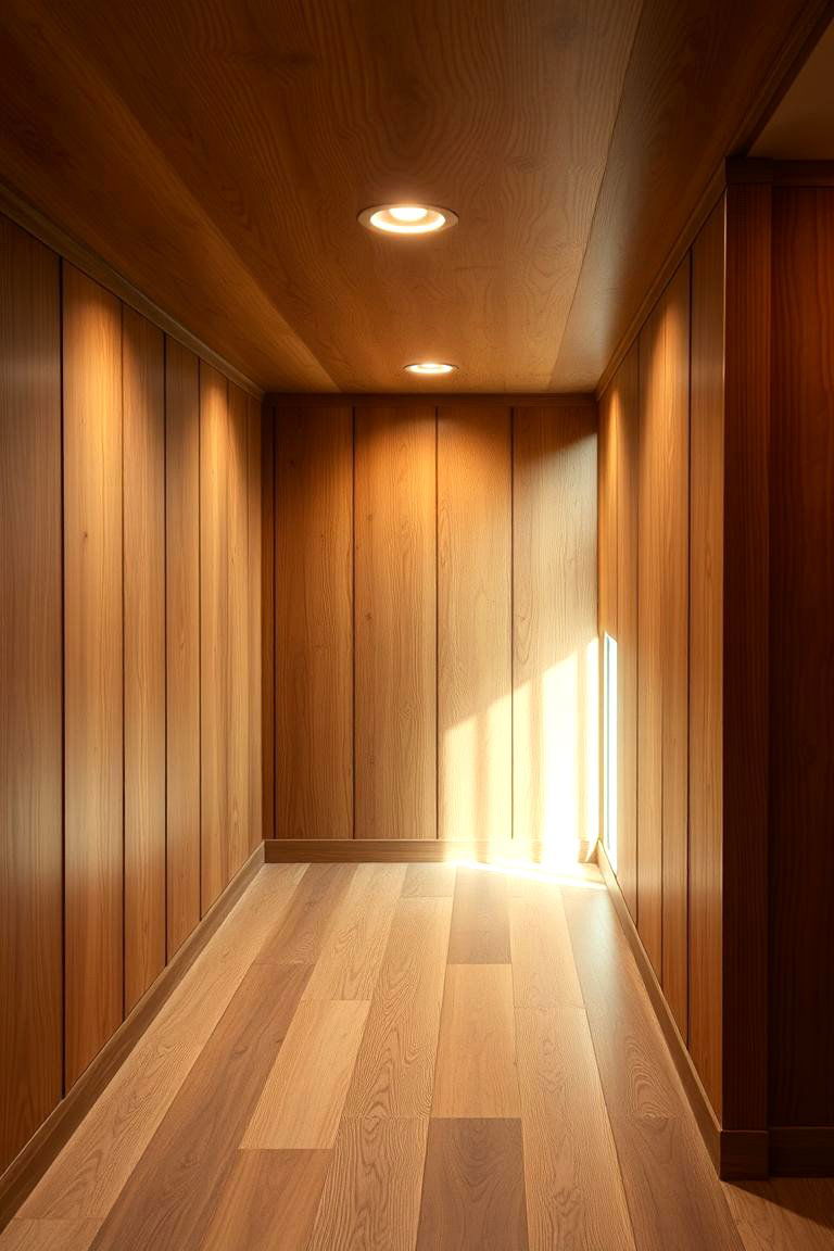 Warm Wooden Paneling - 24 Basement Wall Ideas
