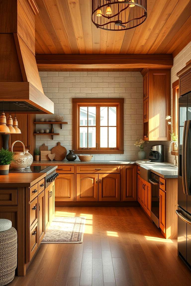 Warm Wooden Touches - 24 Dream Kitchen Ideas