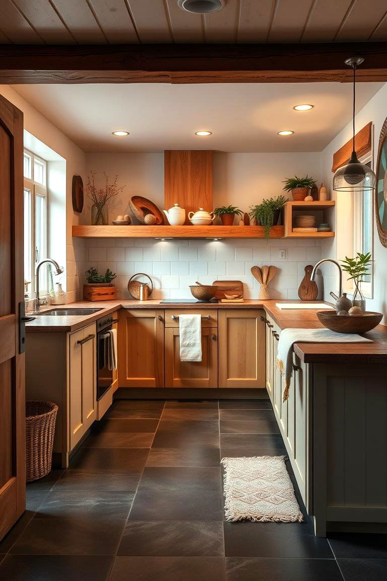 Warm and Inviting Ambiance - 24 Kitchens With Slate Floors