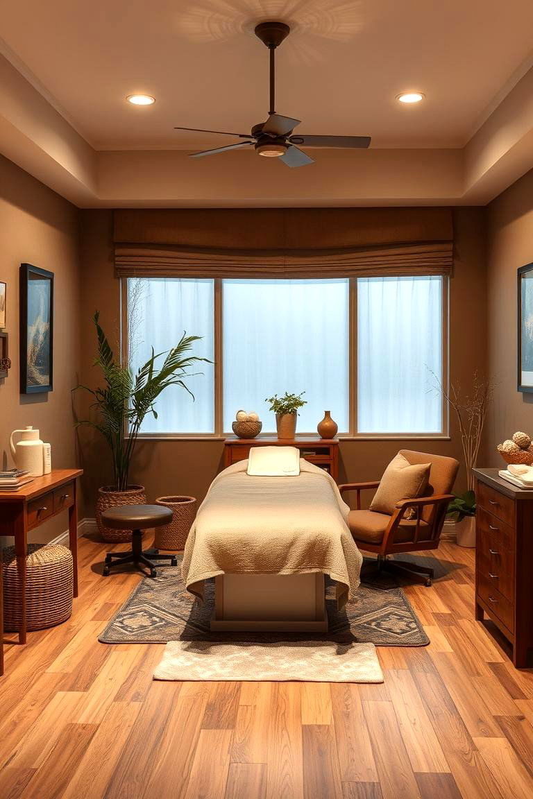 Warm and Inviting Facial Room - 24 Facial Room Ideas
