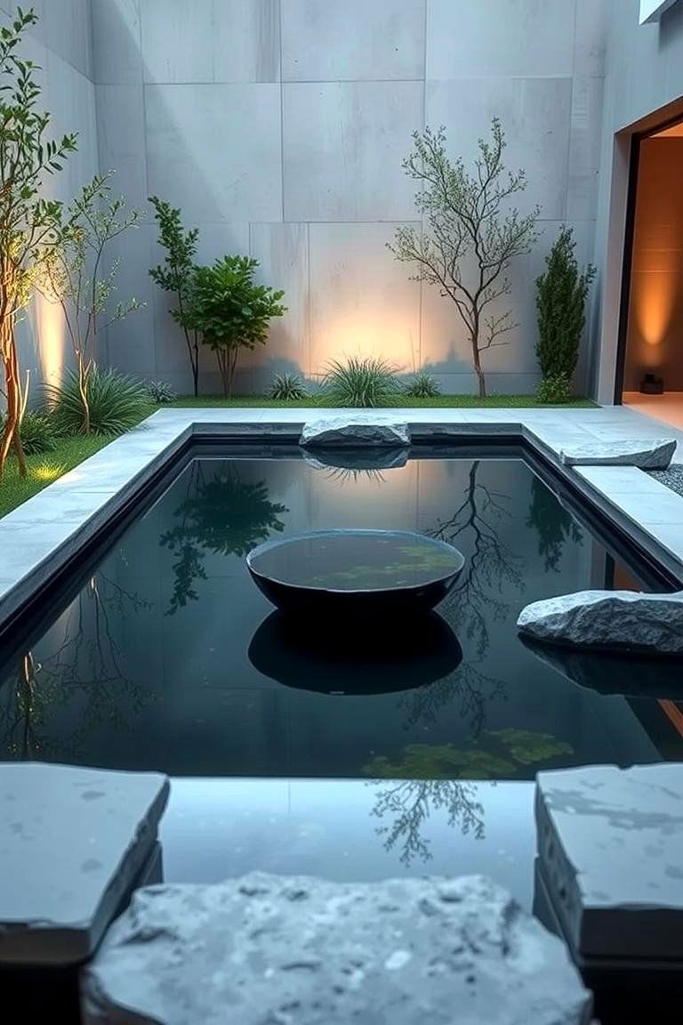 Water Basin Reflection Garden - 24 Japanese Garden Ideas