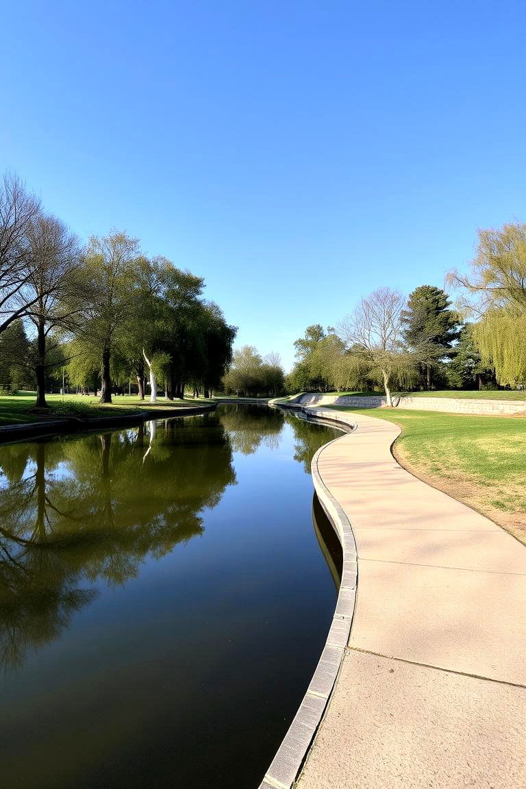 Water Edge Walkway - 24 Curved Walkway Ideas