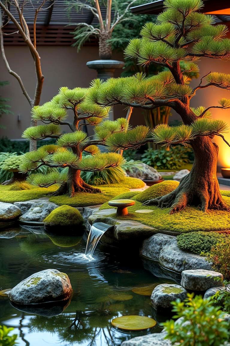 Water Feature Bonsai Garden - 24 Bonsai Garden Ideas