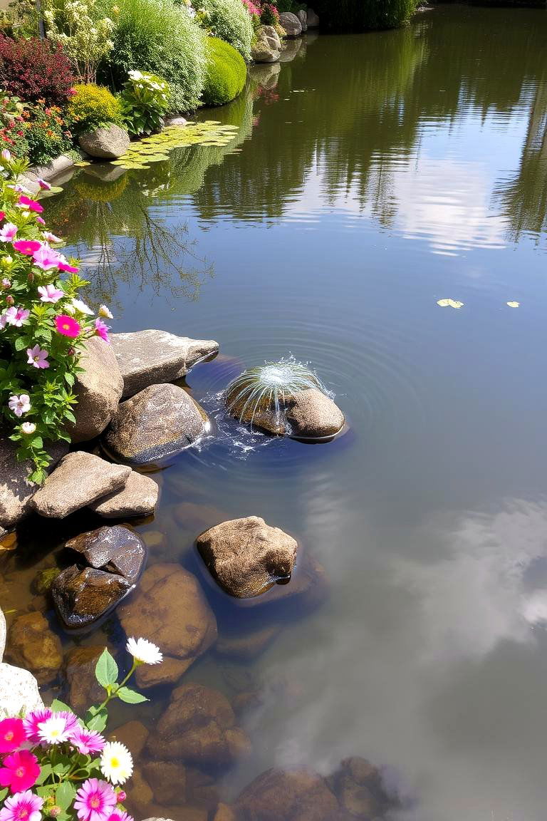 Water Feature Corner - 24 Corner Garden Ideas