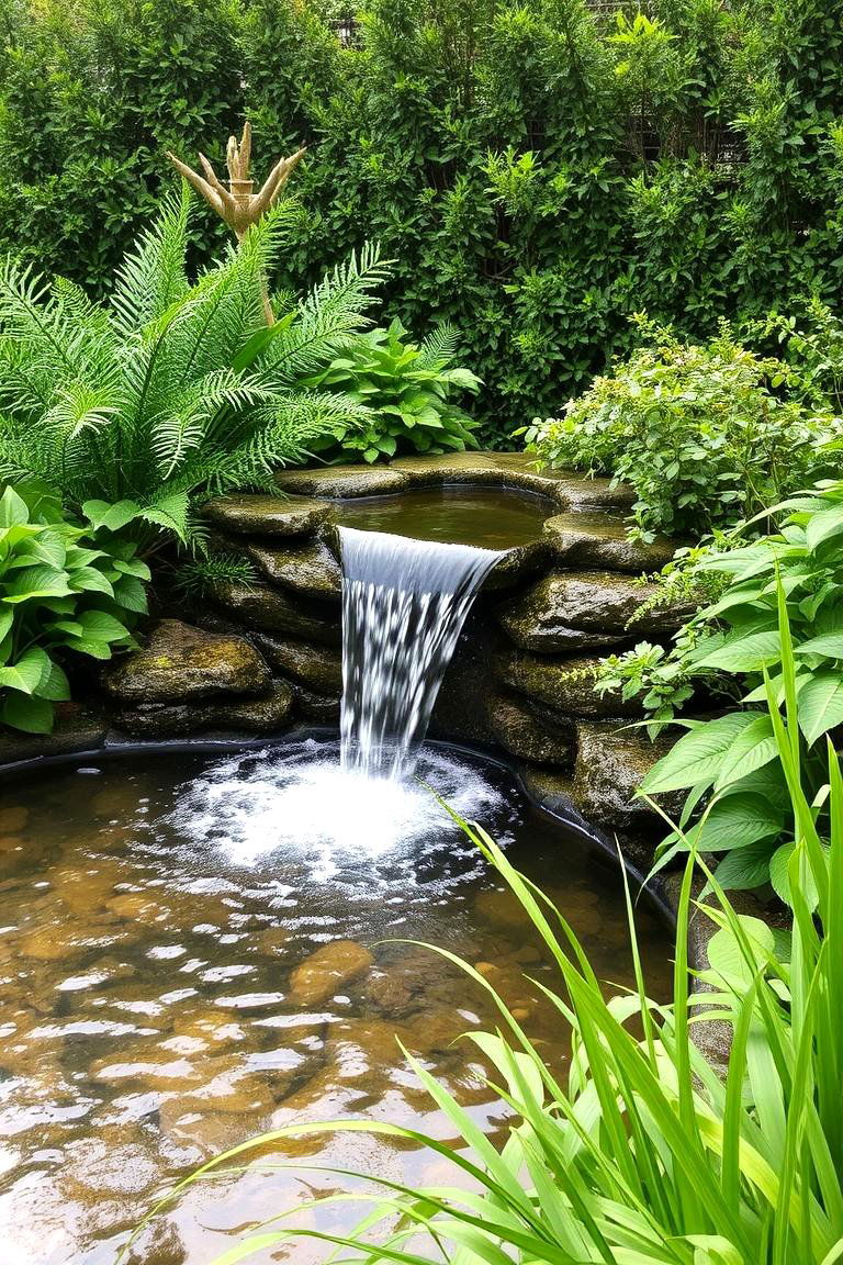 Water Feature Integration - 24 Garden Screening Ideas