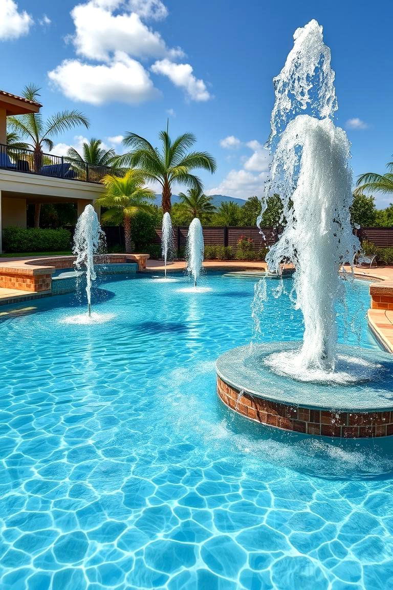 Water Feature Integration - 24 Pool Deck Ideas